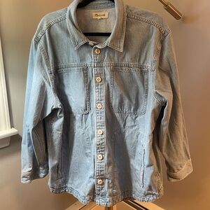 Madewell denim button up shirt